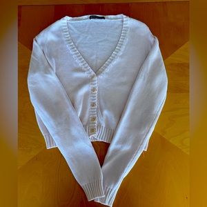 Brandy Melville pale pink cardigan sweater